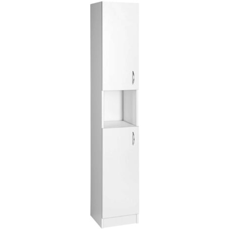 Aqualine Simplex Eco - Armario 30x180x30 cm, blanco mate SIME320