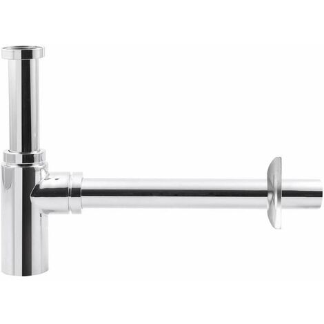 Aqualine Siphons - Siphon de lavabo 1 1/4, 32 mm, rond, chrome CV1003