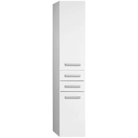 Aqualine Vega - Hängeschrank mit Korb 40x184x31 cm, weiß VG180