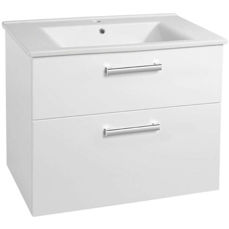 Aqualine Vega - Mobiletto lavabo 82x68x44 cm, bianco VG083
