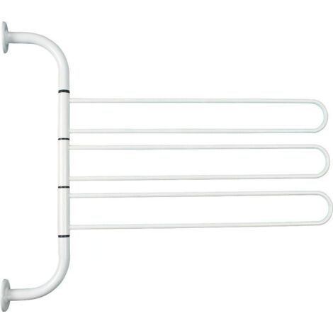 Aqualine White Line - Séchoir triple pivotant, blanc 8002