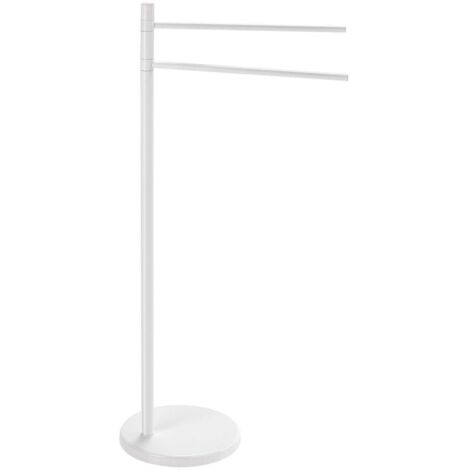 Aqualine White Line - Soporte con toallero, blanco MM31