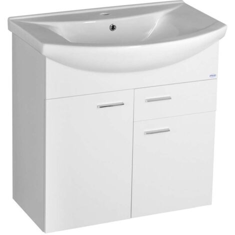 Aqualine Zoja - Mobile lavabo 72x74x34 cm, bianco 51075A