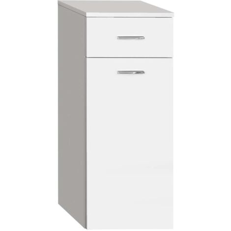 Aqualine Zoja - Unterschrank mit Korb, 35x78x29 cm, weiß 50261