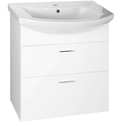 Aqualine Zoja - Waschbeckenschrank 62x74x32 cm, weiß 51061A
