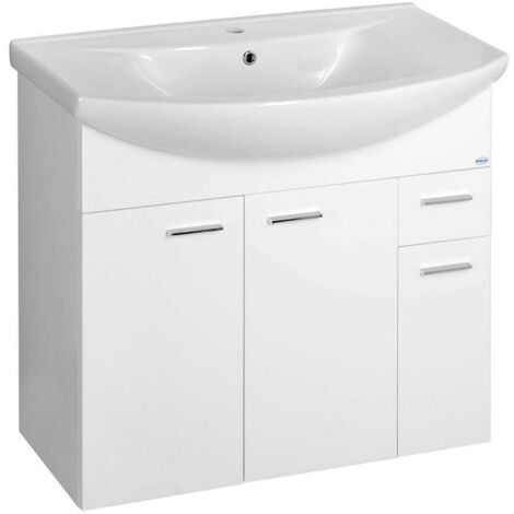 Aqualine Zoja - Waschbeckenschrank 83x74x34 cm, weiß 51083A