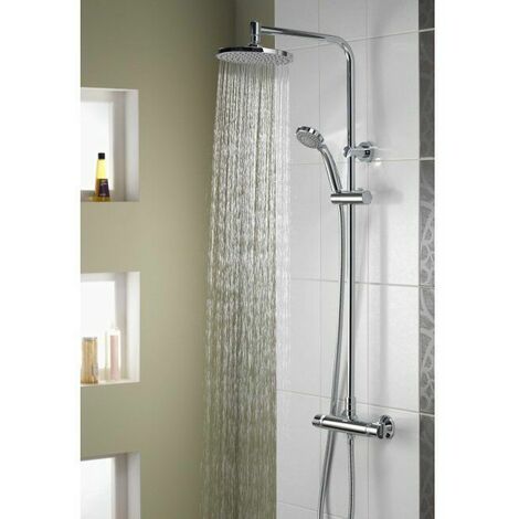 Moretti Acqua Thermostatic Mixer Shower Fixed Flexible Exposed Chrome.Aqualisa Midas Plus Thermostatic Bar Mixer Shower Md000plus