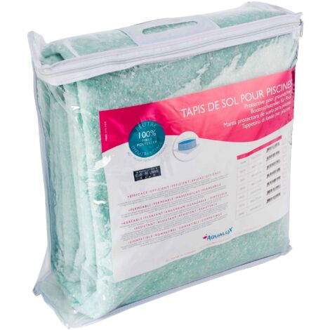 Aqualux – Tapis de sol feutrine piscine 750 x 440 cm 120 g/m² – Protection liner imputrescible – Confort de marche supérieur – Normes NF EN 13-249 à 256 - CM 110 G
