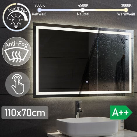 Badspiegel LED Badezimmerspiegel Wandspiegel Lichtspiegel Bad