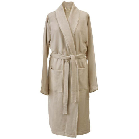 Aquanova Brooklyn - Badjas - GOTS COTTON - M - Amandel
