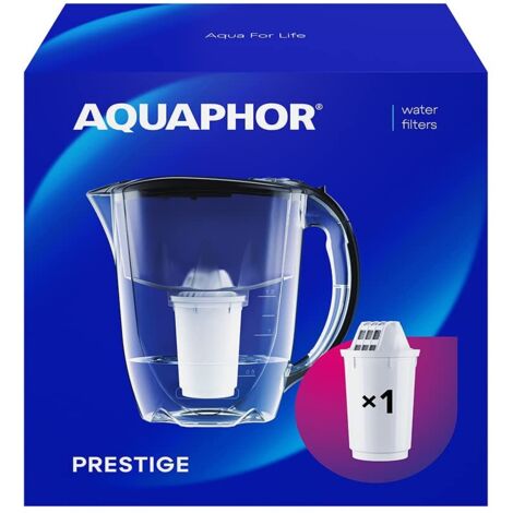 AQUAPHOR Prestige A5 Filtro dell'Acqua, Nero, 25.5