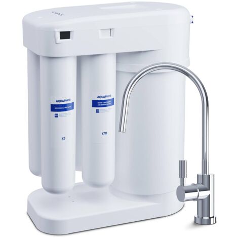 Aquaphor Sistema De Osmosis Inversa Para Filtrado de Agua Potable - Plateado, Blanco