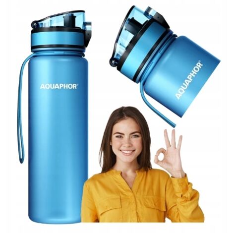 Aquaphor Wasserfilterflasche 0,5l blau + 1 Filter