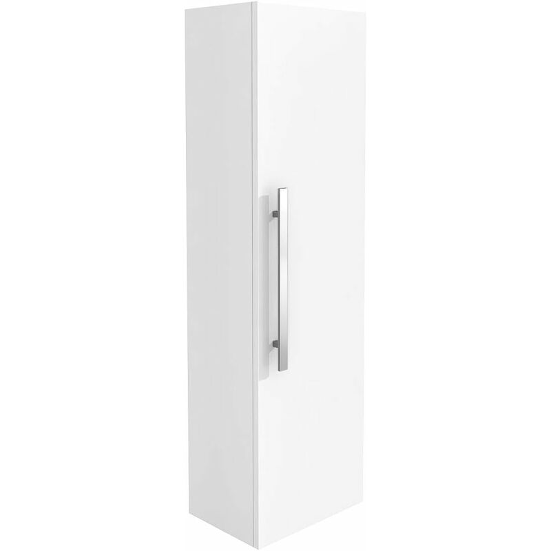 Aquariss 1200mm Gloss White Painting Wall Mounted Tall Unit Bathroom Storage Cabinet Unit Flat Packed