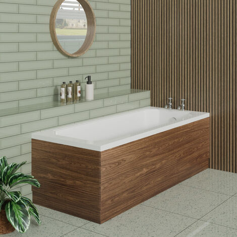 Aquariss Designer Square Single Ended Bath Straight Bathroom Bathtub 1700x700mm
