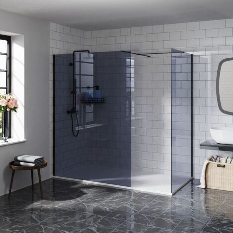Aquariss Grey Glass 1400mm Front Panel+700mm Side Panel Black