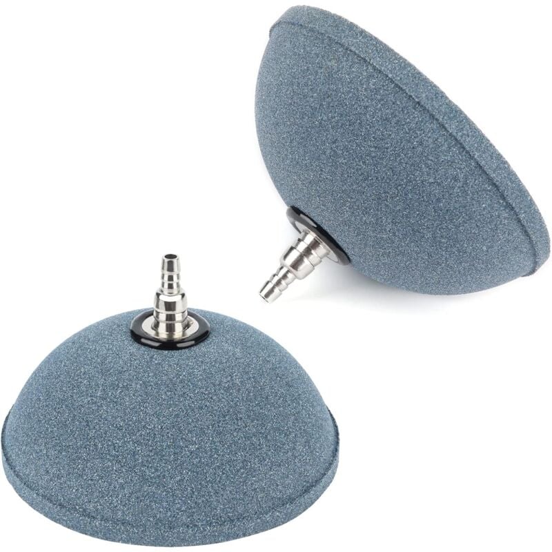 Aquarium 10 cm Pain Air Pierre Diffuseur de Bulles Outil de Libération pour Pompes à Air Réservoirs de Poissons Seaux Étangs et Réservoirs DWC-2 Pack