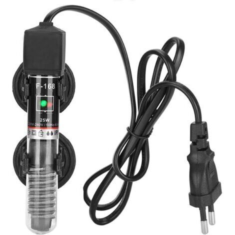 Aquarium 25W Fischbecken Heizstab Anti-Explosion Konstante Temperatur EU Stecker 220V-240V Heizer, Beckenheizer Mini 26 ℃ für Salzwasser Aquariumheizung 20l+Aquariumheizung 20l Heizung