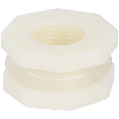 Aquarium-Anschlussadapter G1/2 DN15, Innengewinde/Außengewinde, ABS, 10 Stück für Schwimmbad/Aquarium