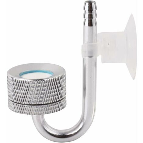 Aquarium Atomizer Diffuser System, Aquarium CO2 Diffuser Carbon Dioxide Aquatic Reactor Water Fish Plants Aquarium Tank (Silver)