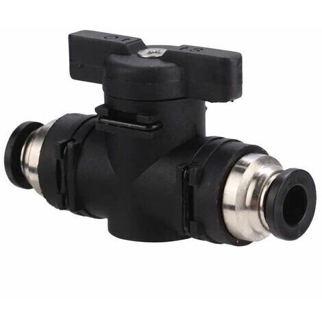 Aquarium Ball Valve, 2 Way Aquarium Air Flow Control CO2 Regulator Manual Switch Valve for 6mm Hose