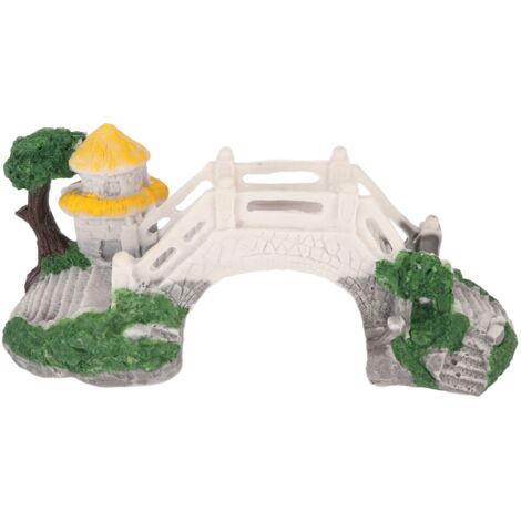 Aquarium Bridge Decoration Resin Craft Realistic DIY Fish Tank Arch Bridge Landscaping for Fish Tank Ornaments