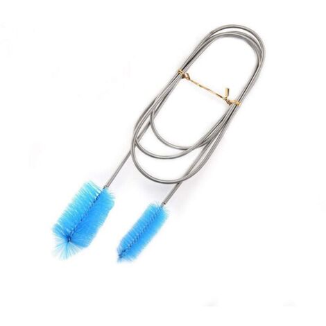 aquarium brosse de nettoyage aquarium filtre tube brosse de nettoyage tube brosse pompe à air flexible double tube filtre pompe brosse aquarium pompe à air accessoires