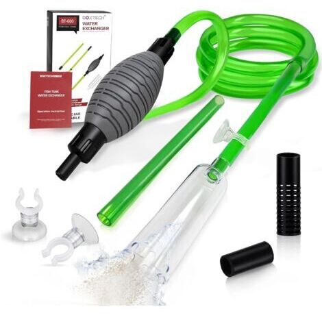 Aquarium Changer l'eau, Kit de Nettoyage pour Gravier d'aquarium avec Siphon pour Changer l'eau et Nettoyer Le Sable