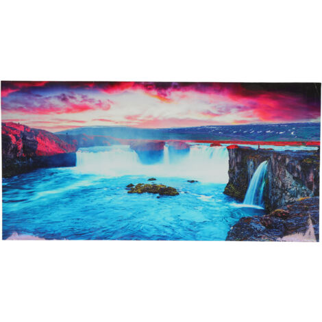 Aquarium-Dekoration im Canyon-Wasserfall-Stil – Hintergrundaufkleber für Aquarien