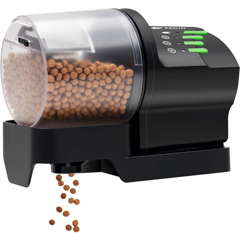 Aquarium Distributeur Nourriture Poisson, Distributeur de Nourriture Automatique Réglable Multifonctionnel Branchez-Vous Mangeoire pour Vacances