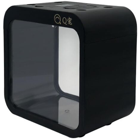 Aquarium économe en énergie, élégant et réutilisable, en forme de coquille avec fenêtre d'alimentation, terrarium pour poissons, fournitures ménagères -