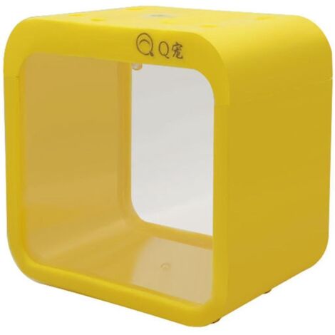 Aquarium économe en énergie, élégant et réutilisable, en forme de coquille avec fenêtre d'alimentation, terrarium pour poissons, fournitures ménagères -