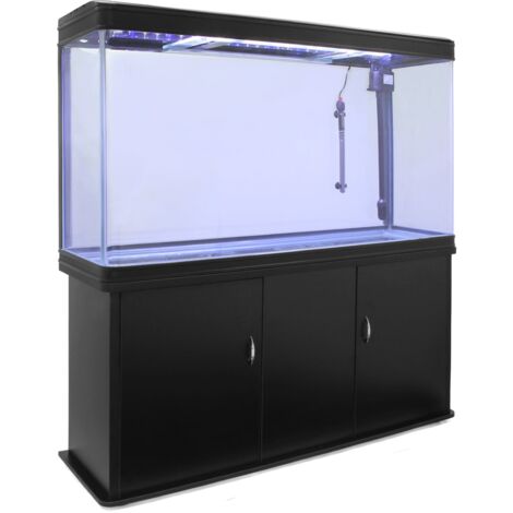 Aquarium Fish Tank & Cabinet - Black