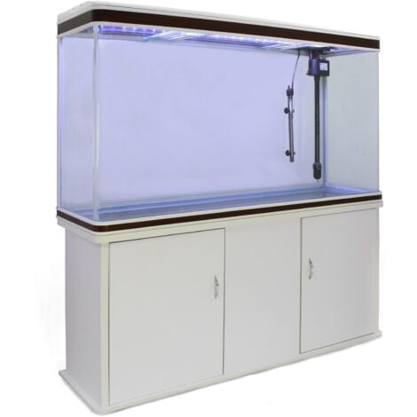 Aquarium Fish Tank & Cabinet - White