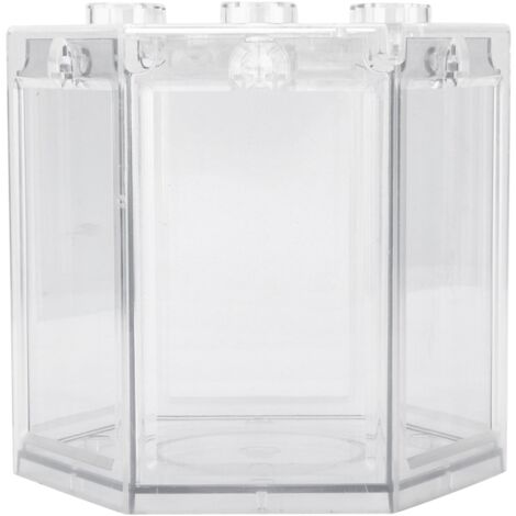 Aquarium Hexagonal Portable Mini pour Bureau - Décoration Transparente Superposable