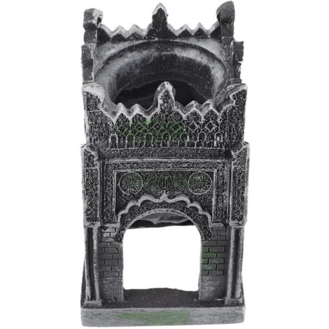Aquarium landscaping, resin castle for aquarium, castle pruning, bonsai statue, aquarium accessory, desk