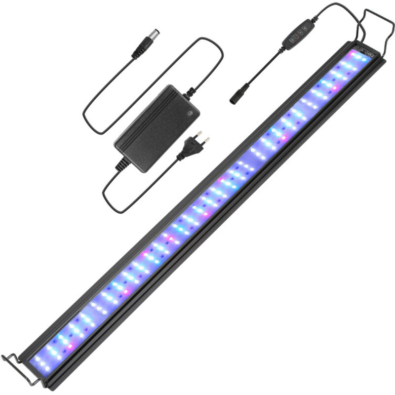 Swanew - 36W Aquarium led avec minuterie coquillage décoration rvb étanche, 87-110cm