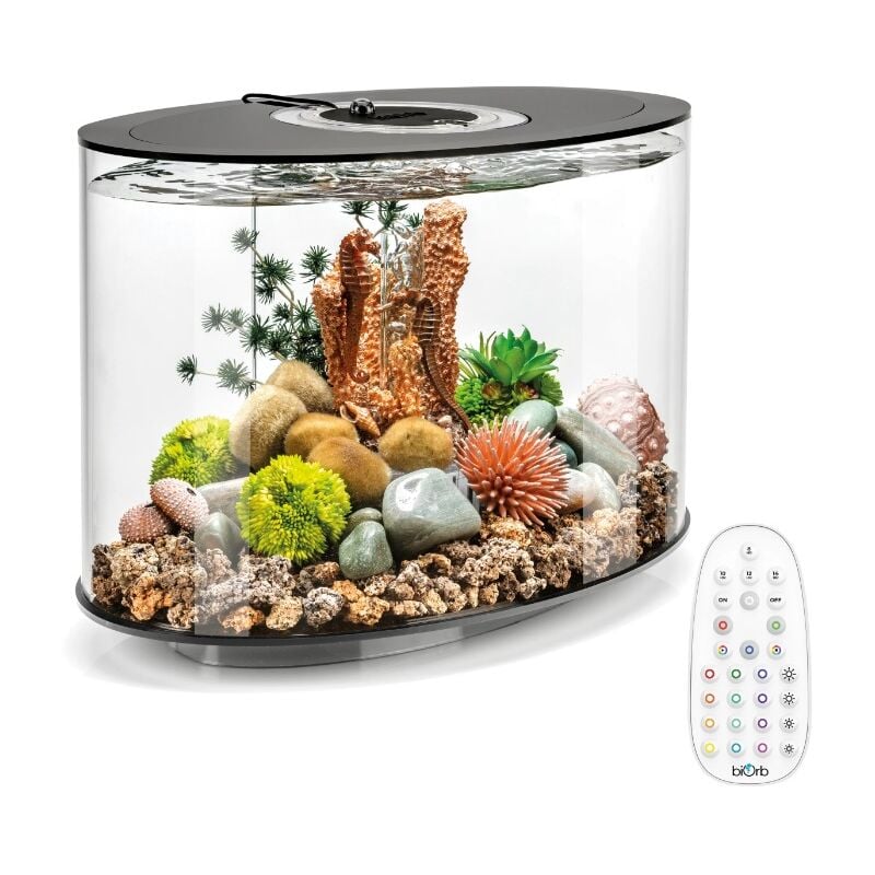 Oase - Aquarium long 15l contours noir Loop 15 mcr black