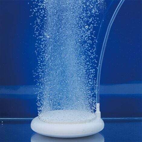 ROSEMARY Aquarium-Luftblasenstein, ultraleiser Aquarium-Luftsprudler, Aquarium-Diffusor, Luftstein, Scheiben-Entriegelungswerkzeug, Aquarium-Luftschale für Aquarium-Luftpumpe