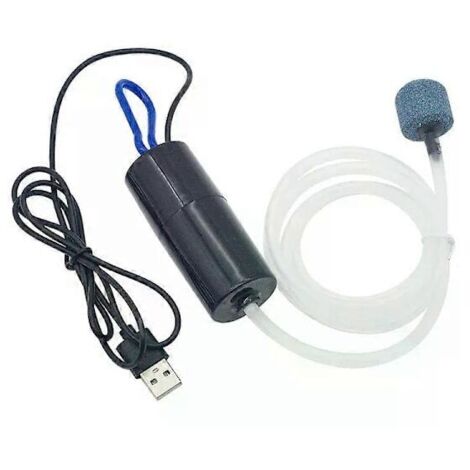 Aquarium-Luftpumpe, leiser USB-Aquarienbelüfter, Mini-Belüfter, tragbares Aquarium-Zubehör, 5 V 1 W