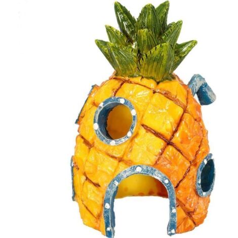 Aquarium Maison Forme d\'Ananas Ornement Décoration Aquarium 7.57.513cm