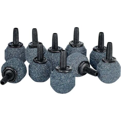 Aquarium Pierre à air 2cm Boule Diffuseur de Bulles d'air pour Pompes à air Nano, Petits seaux et Aquariums, 10 pièces