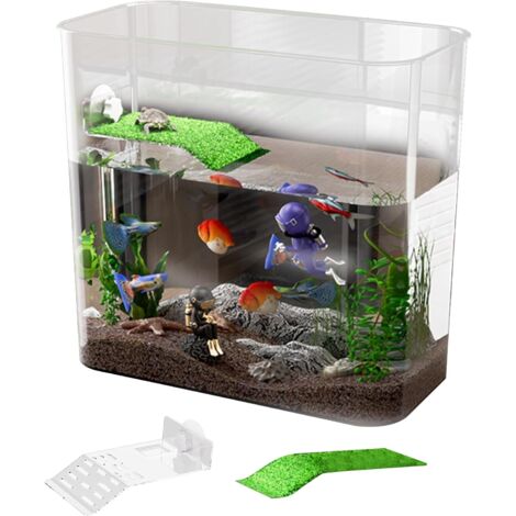 Aquarium pour tortues - terrarium transparent - accessoire pour animaux de