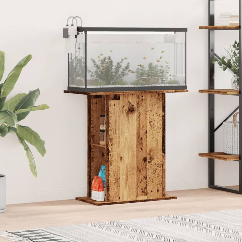 Vidaxl - Aquariumständer Altholz-optik 36x75x72, 5 Cm Holzwerkstoff