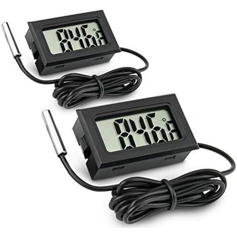 Aquariumthermometer, Fischtankthermometer, Terrariumtemperaturanzeige, LCD-Display für Reptilien-Terrarium-Fischtank-Kühlschrank für Fahrzeuge