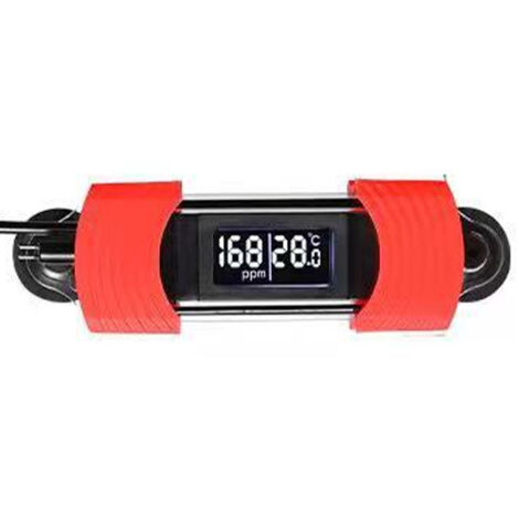 Aquariumthermometer, HD-Digitalanzeige, USB-Stromversorgung, wasserdicht, kalibrierbar, Meerwasseraquariumthermometer mit TDS-Wasserqualitätsmessung
