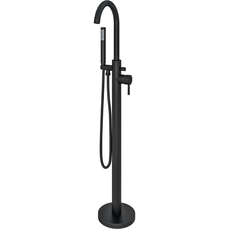 Curve Floorstanding Bath Shower Mixer Black AQ791002 - Aquarius