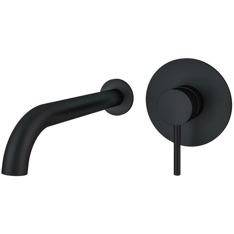 Curve Wall Mounted Basin Tap Black AQ791005 - Aquarius