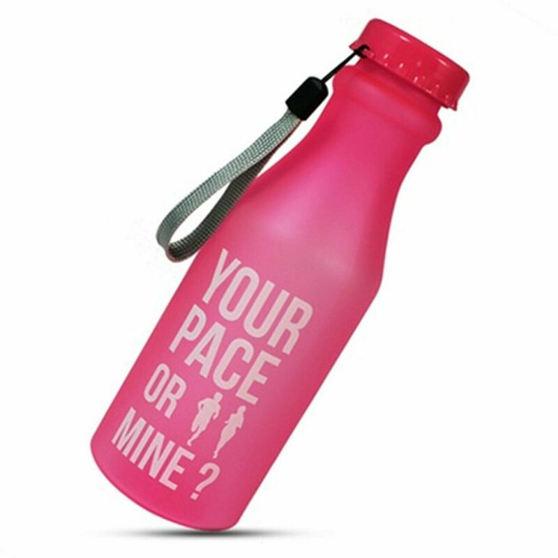 Aquarius Sports Unbreakable Outdoor Fill And Go Water Bottle - 550ml Pink