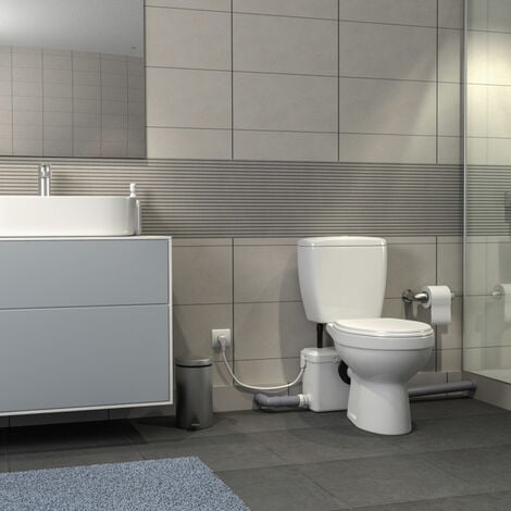 Aquasani 3 - Broyeur sanitaire pour WC, douche, lavabo - Fabrication Française - Blanc